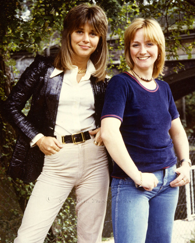 Colour photo of me with singer Suzi Quatro 1978